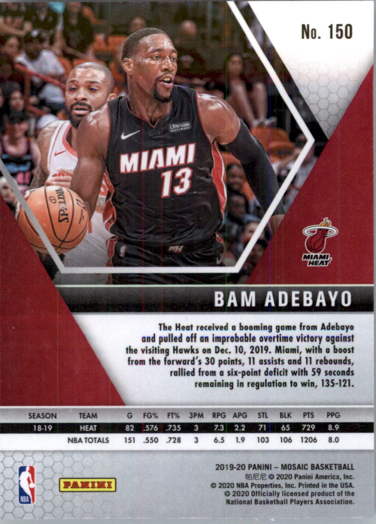 2019-20 Panini Mosaic Basketball Card Pick (Base) 101-300 - Picture 101 of 395