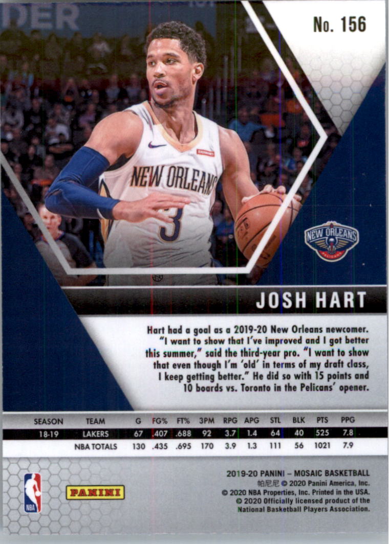 2019-20 Panini Mosaic Basketball Card Pick (Base) 101-300 - Picture 113 of 395
