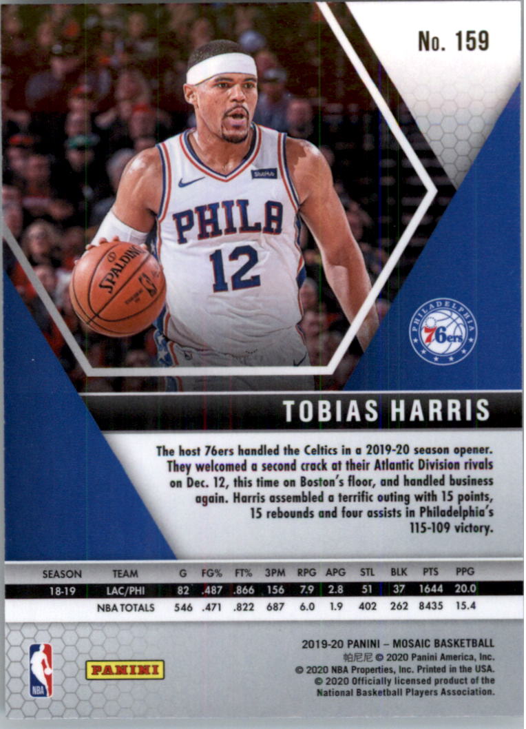 2019-20 Panini Mosaic Basketball Card Pick (Base) 101-300 - Picture 119 of 395