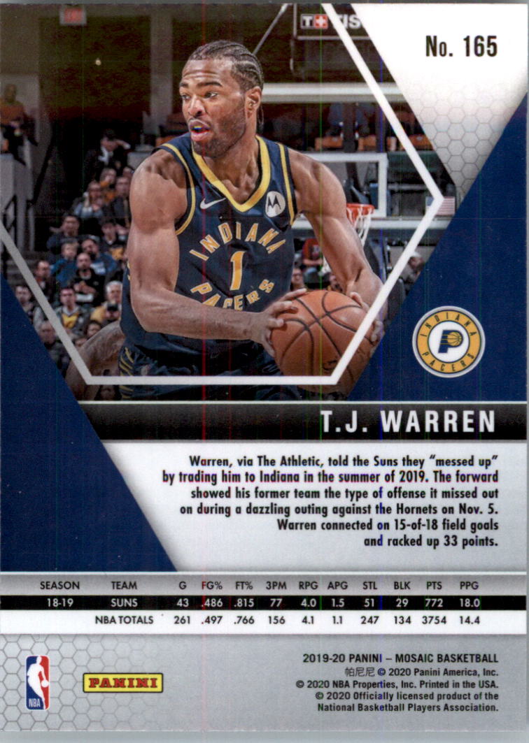 2019-20 Panini Mosaic Basketball Card Pick (Base) 101-300 - Picture 131 of 395