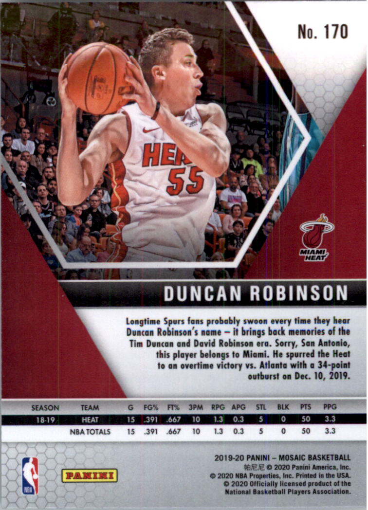 2019-20 Panini Mosaic Basketball Card Pick (Base) 101-300 - Picture 141 of 395