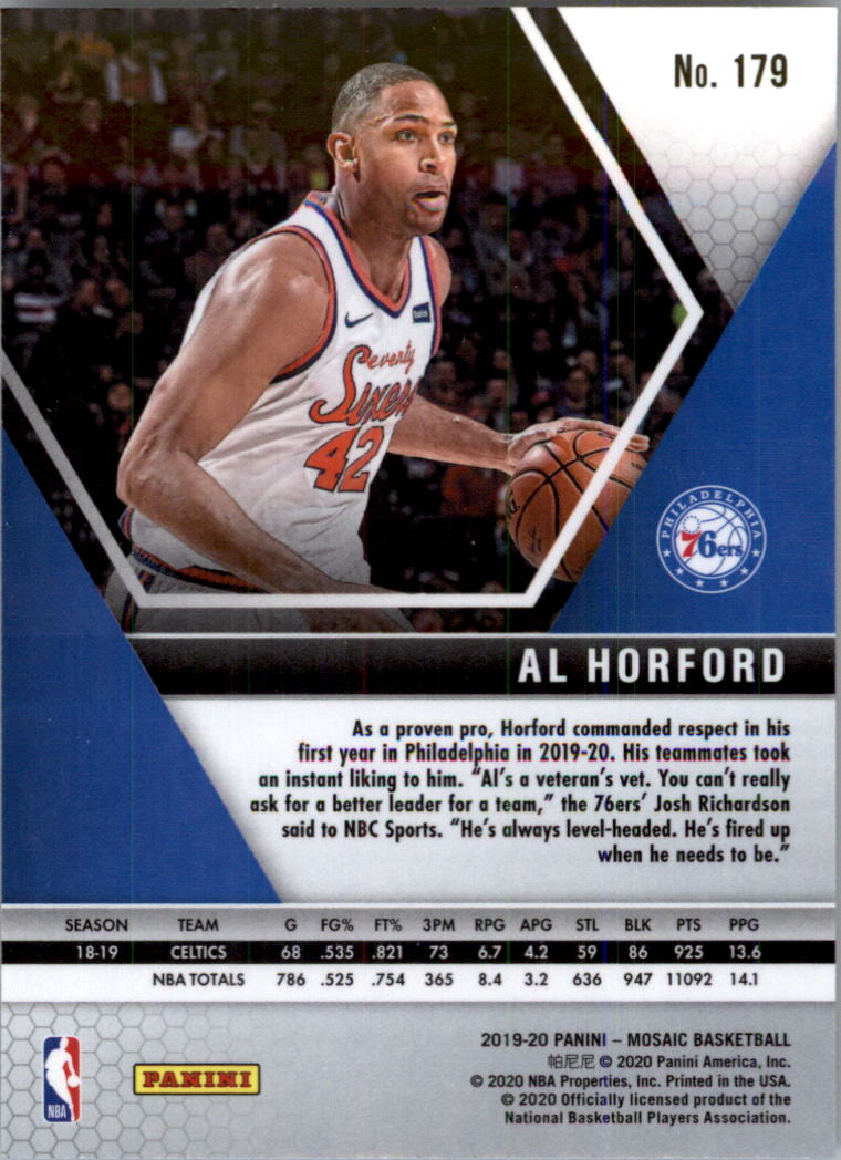 2019-20 Panini Mosaic Basketball Card Pick (Base) 101-300 - Picture 159 of 395