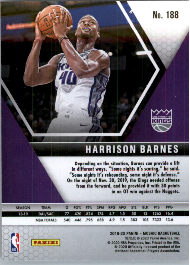 2019-20 Panini Mosaic Basketball Card Pick (Base) 101-300 - Picture 177 of 395