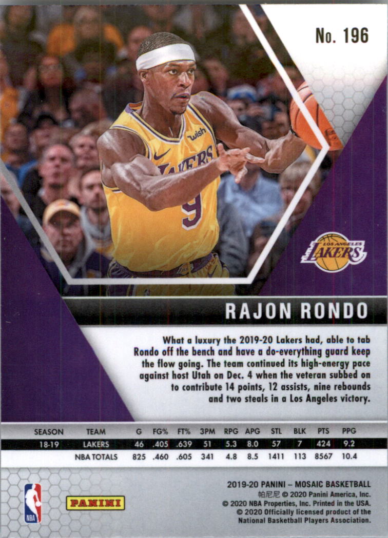 2019-20 Panini Mosaic Basketball Card Pick (Base) 101-300 - Picture 193 of 395