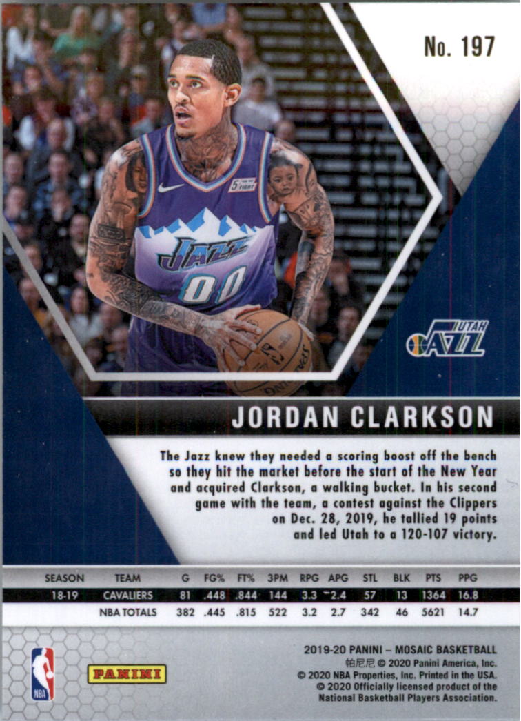 2019-20 Panini Mosaic Basketball Card Pick (Base) 101-300 - Picture 195 of 395