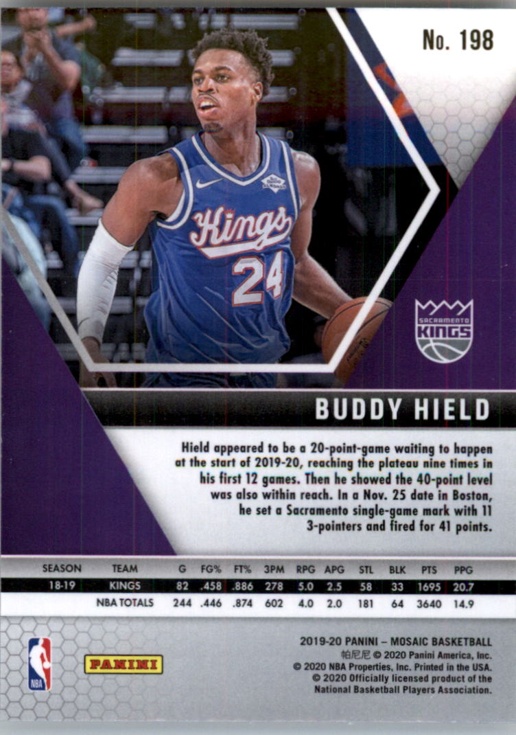 2019-20 Panini Mosaic Basketball Card Pick (Base) 101-300 - Picture 197 of 395