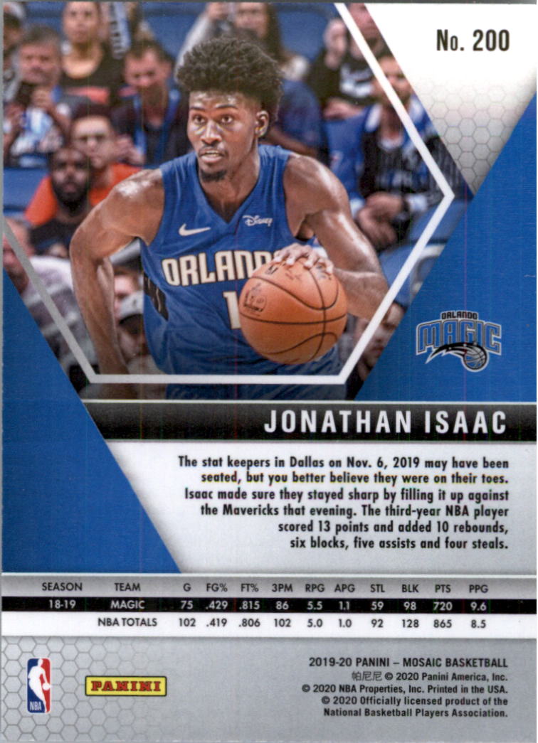 2019-20 Panini Mosaic Basketball Card Pick (Base) 101-300 - Picture 201 of 395