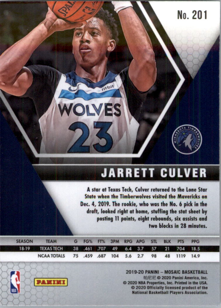 2019-20 Panini Mosaic Basketball Card Pick (Base) 101-300 - Picture 203 of 395