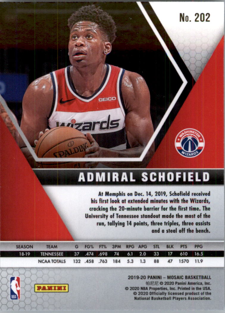 2019-20 Panini Mosaic Basketball Card Pick (Base) 101-300 - Picture 205 of 395