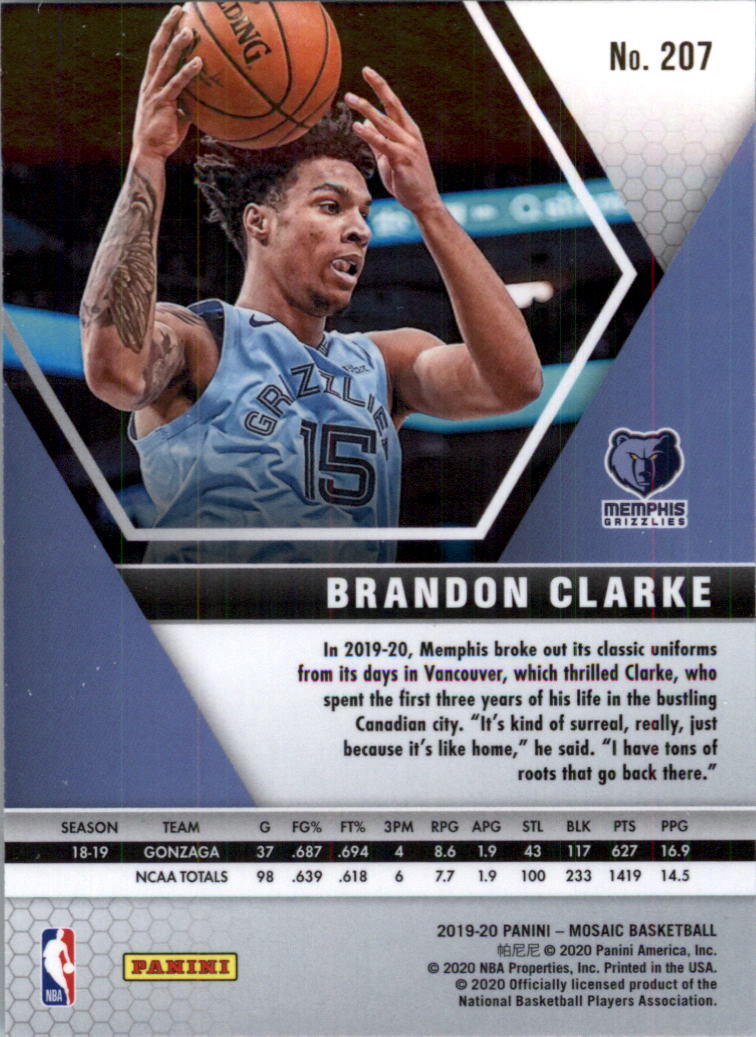 2019-20 Panini Mosaic Basketball Card Pick (Base) 101-300 - Picture 215 of 395