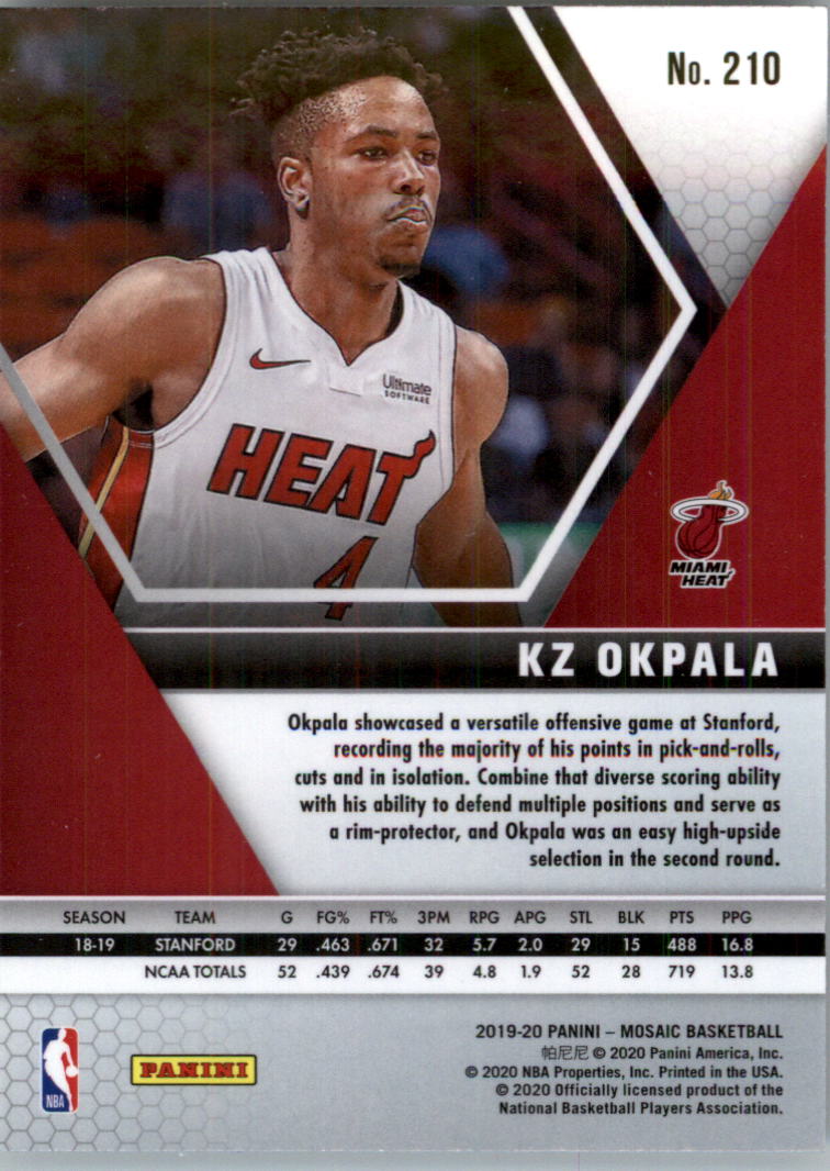 2019-20 Panini Mosaic Basketball Card Pick (Base) 101-300 - Picture 219 of 395