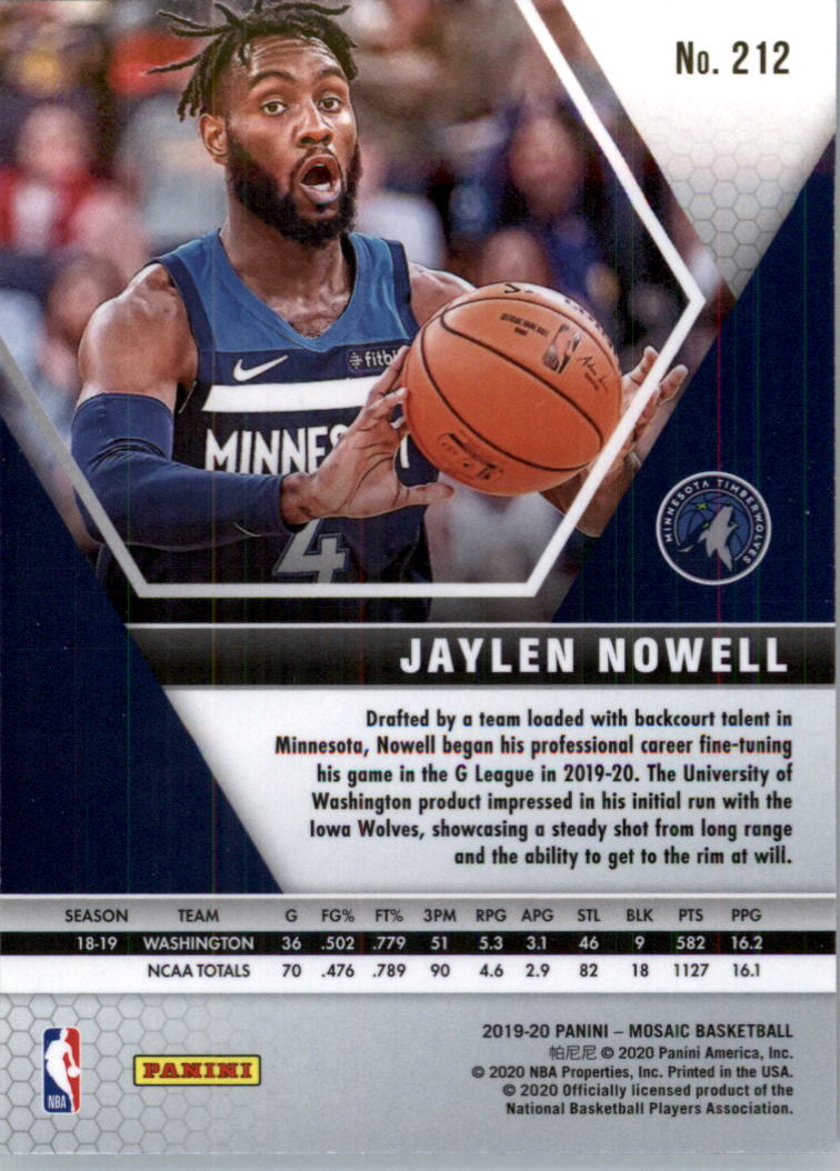 2019-20 Panini Mosaic Basketball Card Pick (Base) 101-300 - Picture 223 of 395
