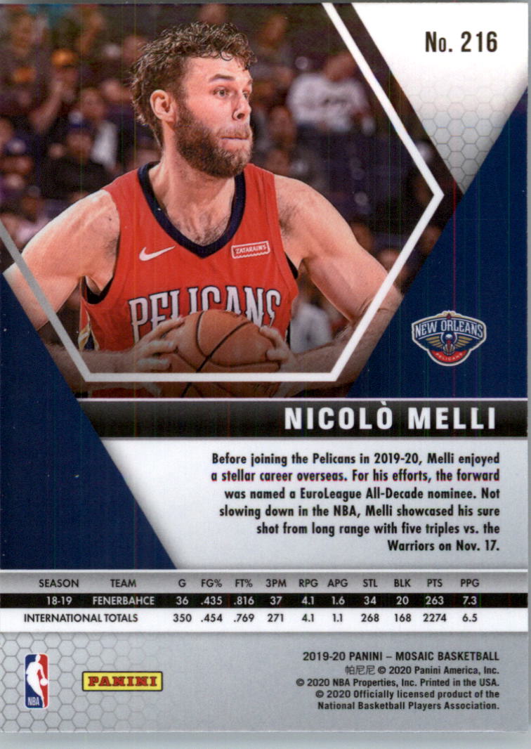 2019-20 Panini Mosaic Basketball Card Pick (Base) 101-300 - Picture 231 of 395