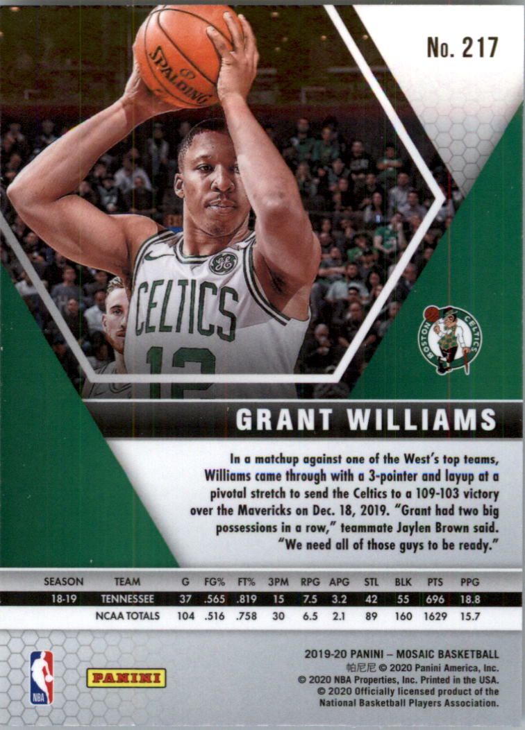 2019-20 Panini Mosaic Basketball Card Pick (Base) 101-300 - Picture 233 of 395