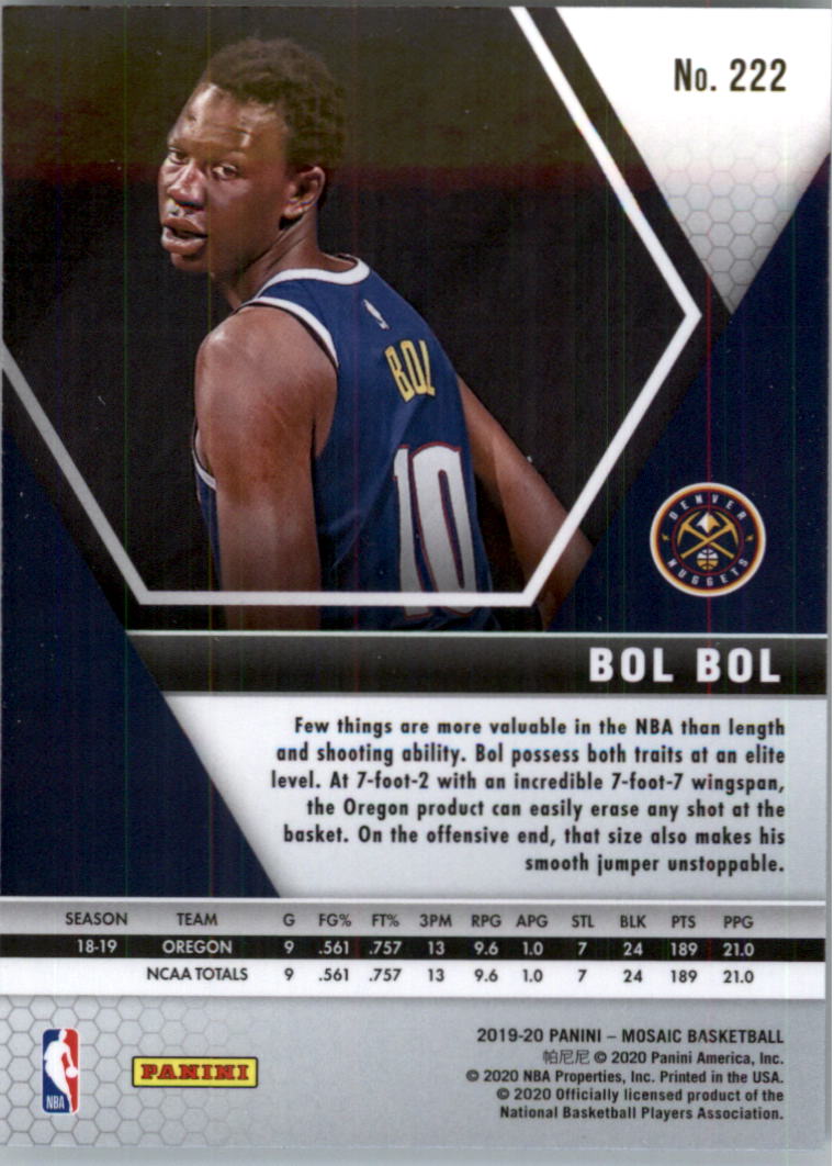 2019-20 Panini Mosaic Basketball Card Pick (Base) 101-300 - Picture 243 of 395