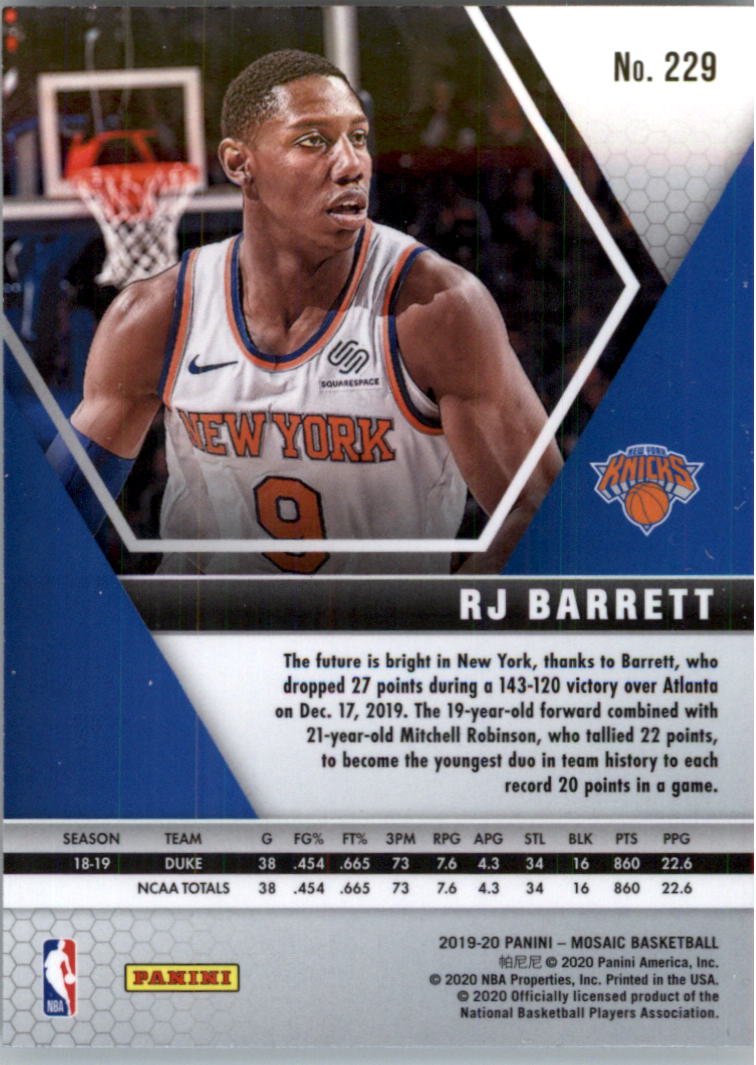 2019-20 Panini Mosaic Basketball Card Pick (Base) 101-300 - Picture 257 of 395
