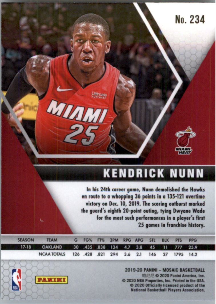 2019-20 Panini Mosaic Basketball Card Pick (Base) 101-300 - Picture 267 of 395