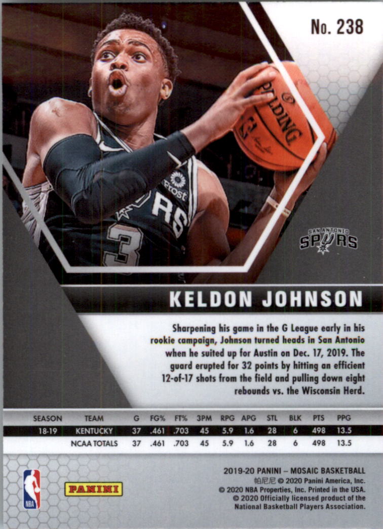 2019-20 Panini Mosaic Basketball Card Pick (Base) 101-300 - Picture 275 of 395