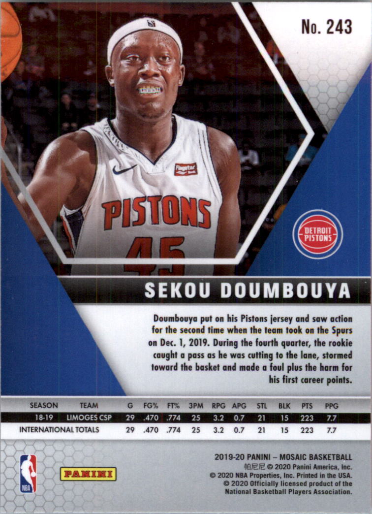 2019-20 Panini Mosaic Basketball Card Pick (Base) 101-300 - Picture 285 of 395