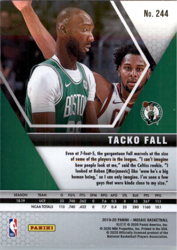 2019-20 Panini Mosaic Basketball Card Pick (Base) 101-300 - Picture 287 of 395