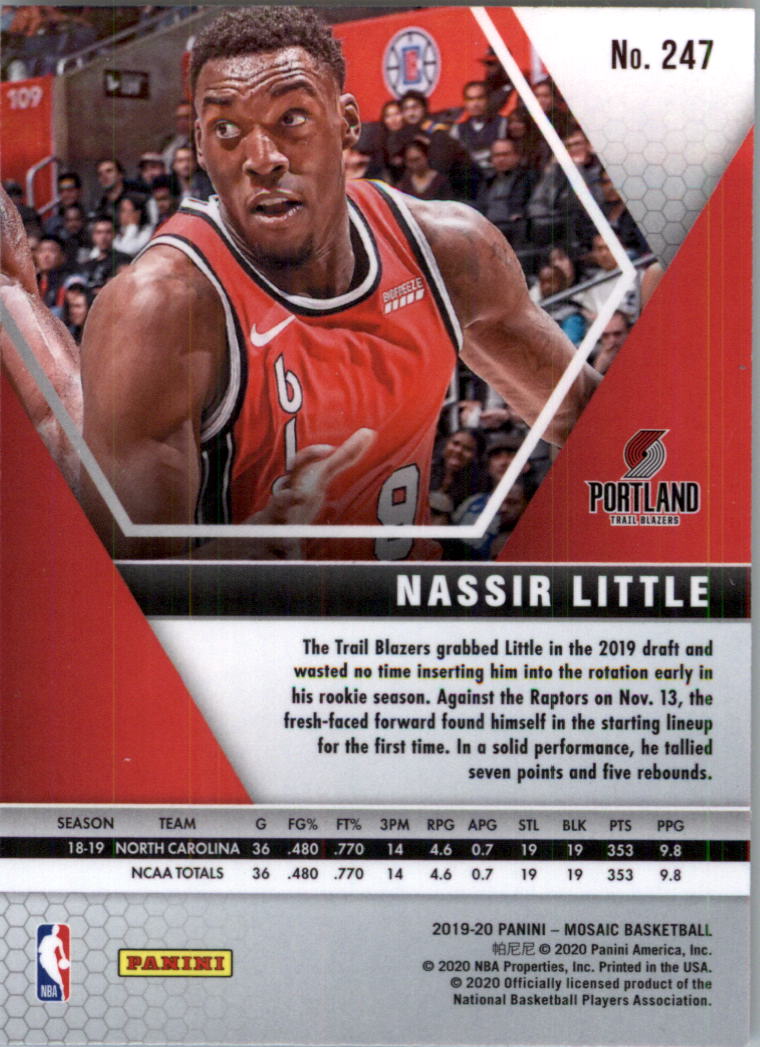 2019-20 Panini Mosaic Basketball Card Pick (Base) 101-300 - Picture 293 of 395