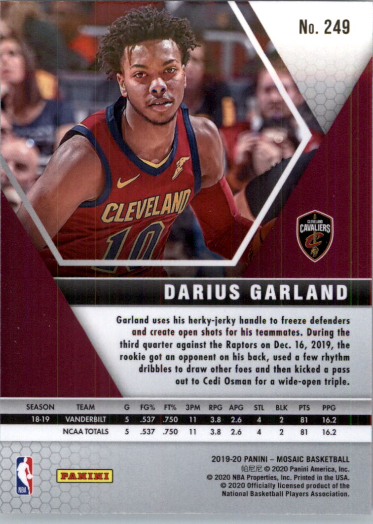 2019-20 Panini Mosaic Basketball Card Pick (Base) 101-300 - Picture 297 of 395