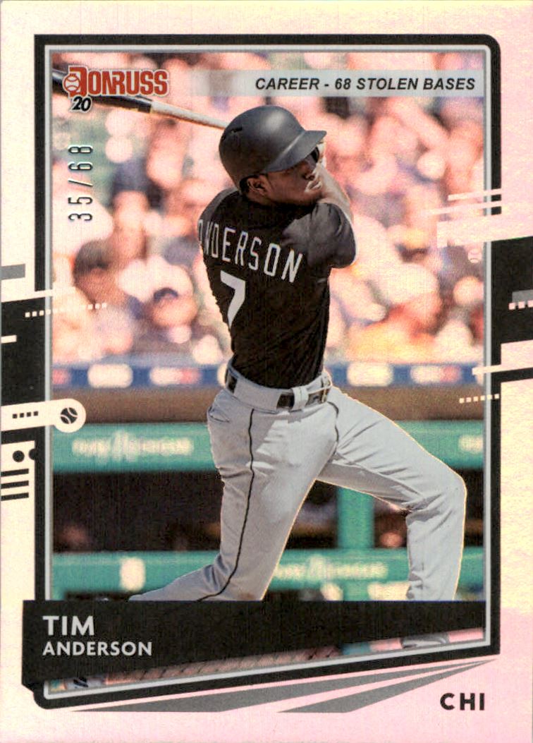 2020 Donruss Career Stat Line #139 Tim Anderson/68