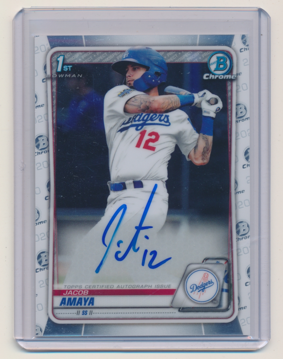 2020 Bowman Chrome Prospect Autographs #CPAJA Jacob Amaya