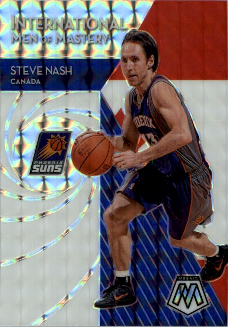 2019-20 Panini Mosaic International Men of Mastery Mosaic #6 Steve Nash
