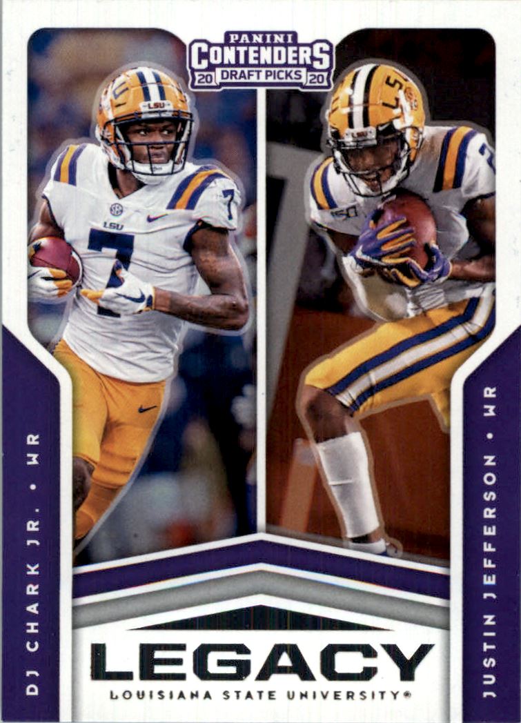 2020 Panini Contenders Draft Picks Legacy #7 D.J. Chark Jr./Justin Jefferson