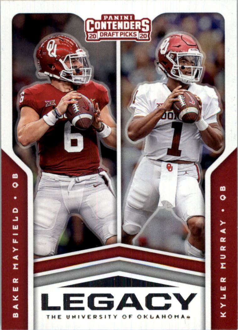 2020 Panini Contenders Draft Picks Legacy #9 Baker Mayfield/Kyler Murray