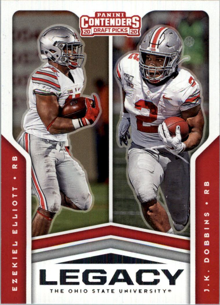 2020 Panini Contenders Draft Picks Legacy #18 Ezekiel Elliott/J.K. Dobbins