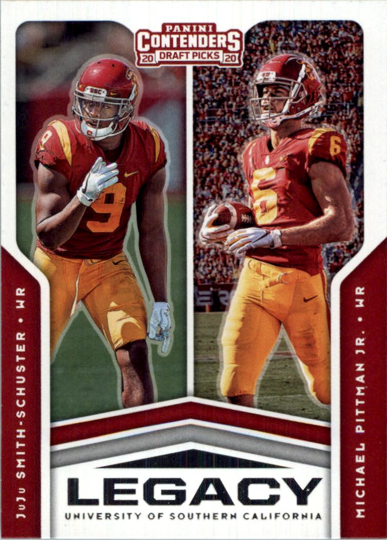 2020 Panini Contenders Draft Picks Legacy #19 JuJu Smith-Schuster/Michael Pittman Jr.