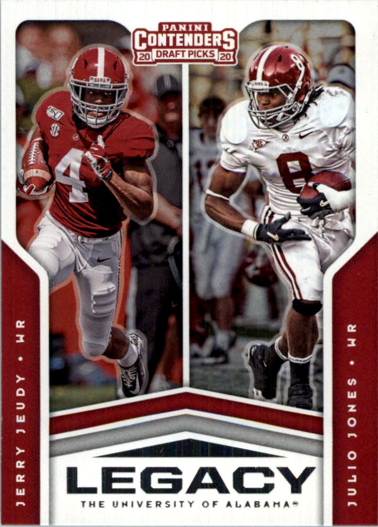 2020 Panini Contenders Draft Picks Legacy #20 Jerry Jeudy/Julio Jones