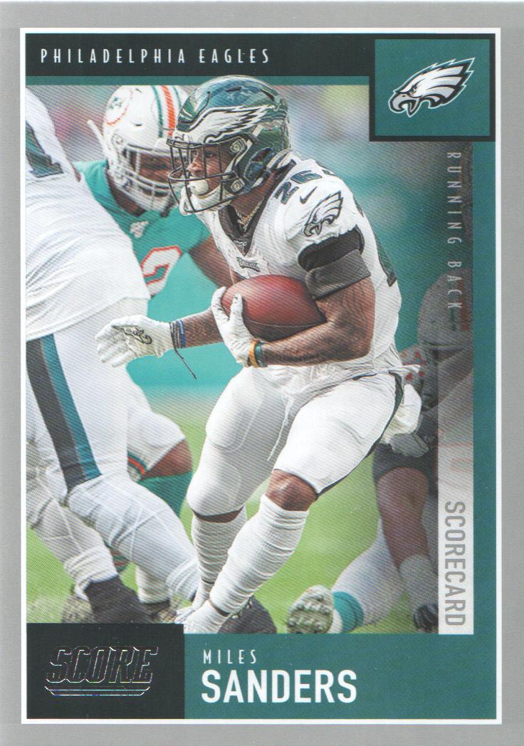 2020 Panini Donruss Miles Sanders Philadelphia Eagles Jersey Card