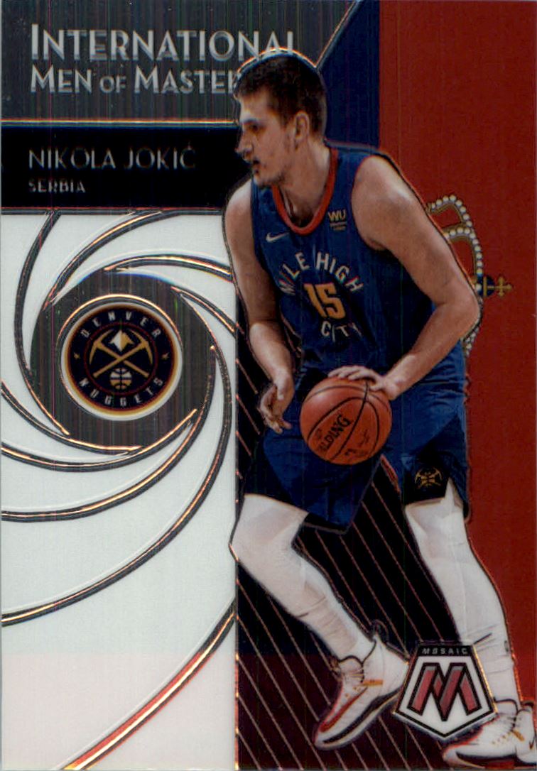 2019-20 Panini Mosaic International Men of Mastery #9 Nikola Jokic