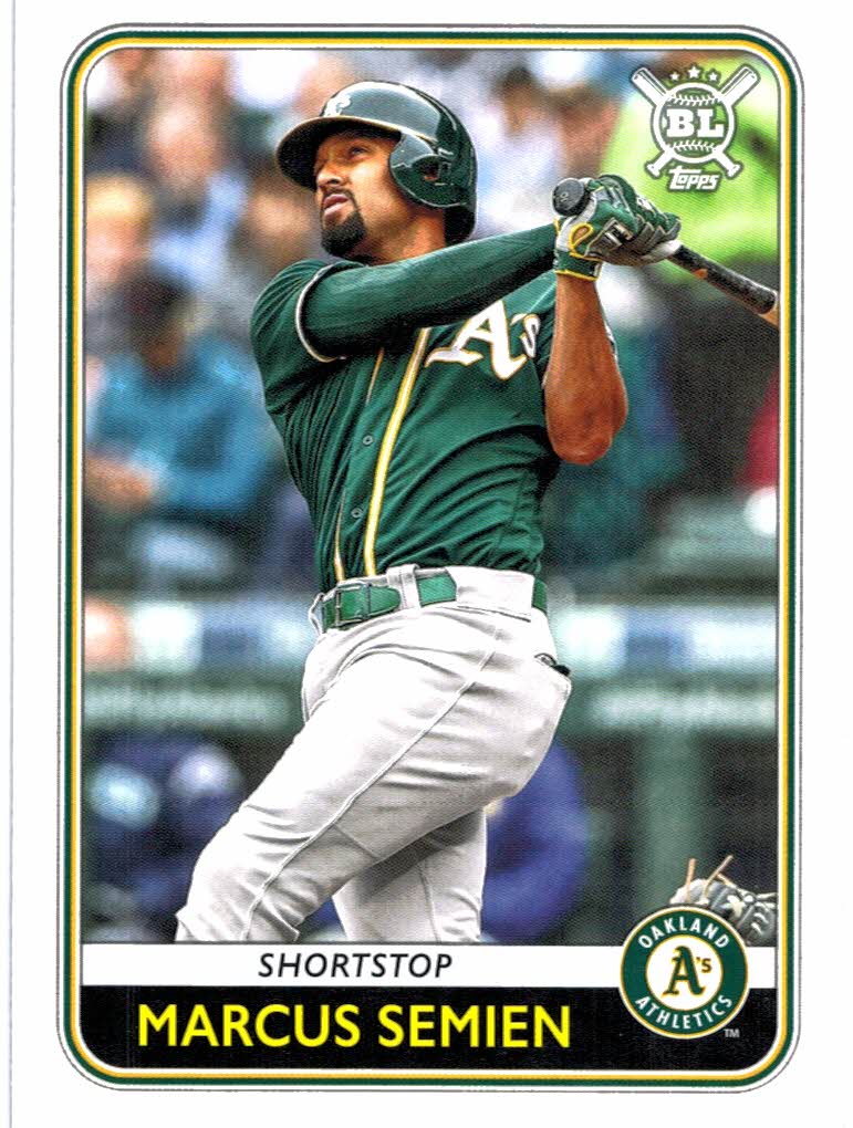 Marcus Semien 2021 Topps #276 Oakland Athletics Baseball Card