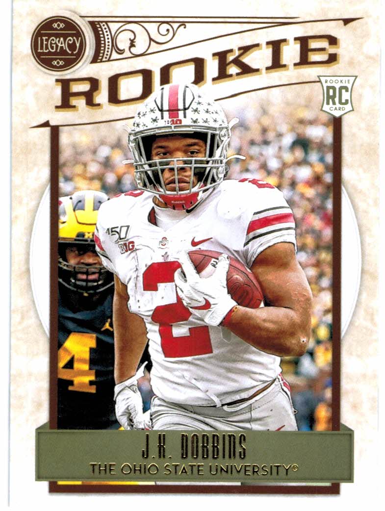 J.K. Dobbins Rookie 2020 Rookies and Stars #110 RC Football Card