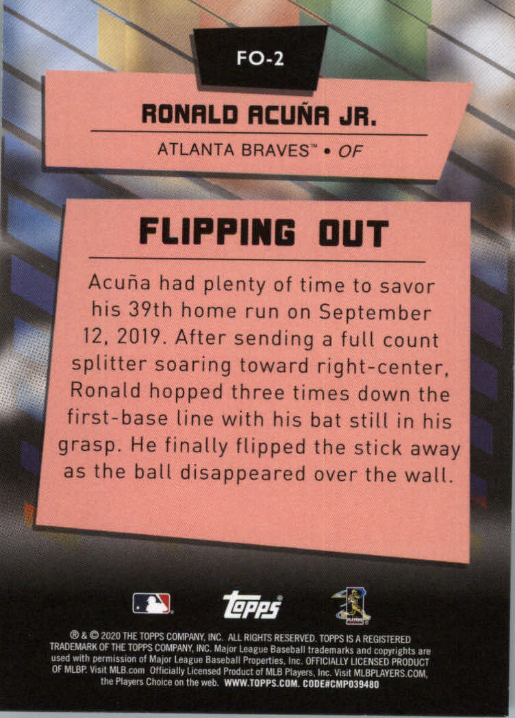 2020 Topps Big League Baseball Flipping Out Insert Cards - Picture 5 of 31