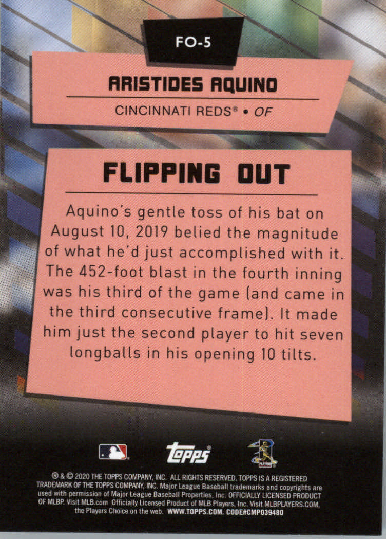 2020 Topps Big League Baseball Flipping Out Insert Cards - Picture 11 of 31