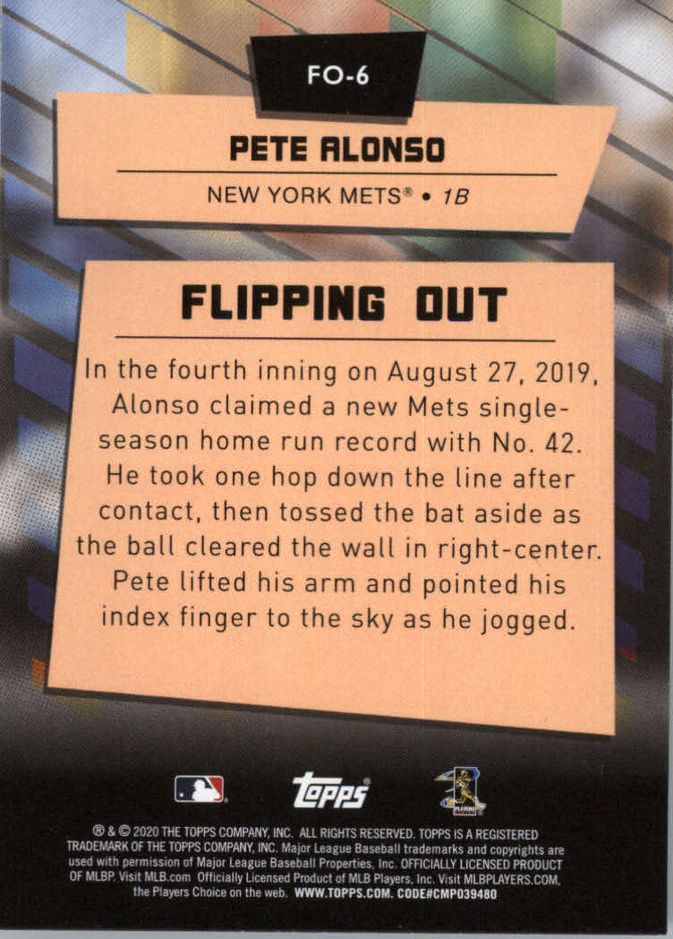 2020 Topps Big League Baseball Flipping Out Insert Cards - Picture 13 of 31