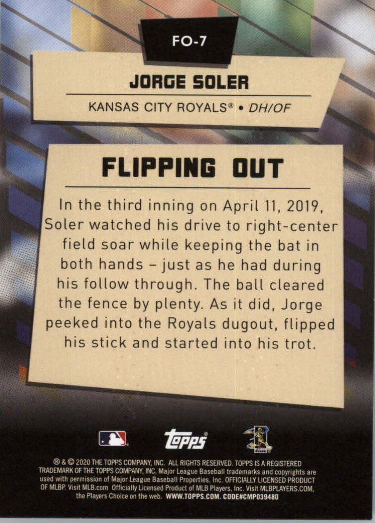 2020 Topps Big League Baseball Flipping Out Insert Cards - Picture 15 of 31