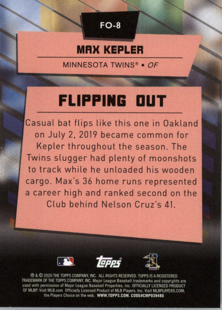 2020 Topps Big League Baseball Flipping Out Insert Cards - Picture 17 of 31