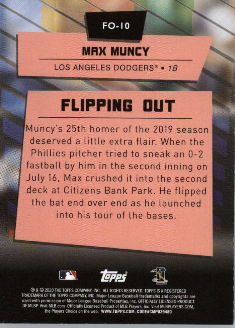 2020 Topps Big League Baseball Flipping Out Insert Cards - Picture 21 of 31