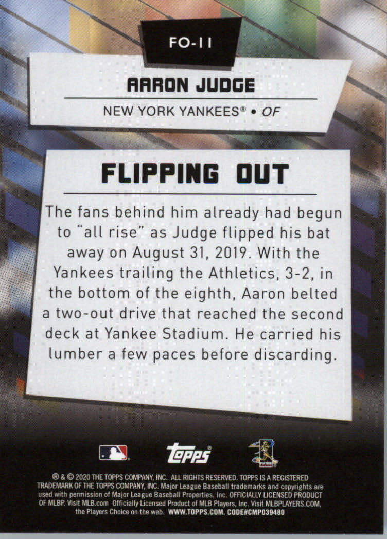 2020 Topps Big League Baseball Flipping Out Insert Cards - Picture 23 of 31