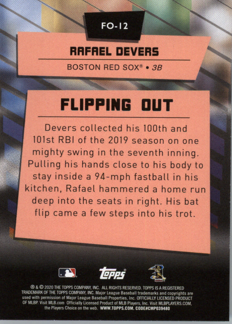 2020 Topps Big League Baseball Flipping Out Insert Cards - Picture 25 of 31