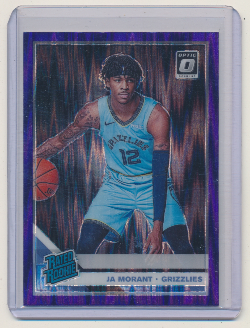 Ja morant rookie Purple shock top optic