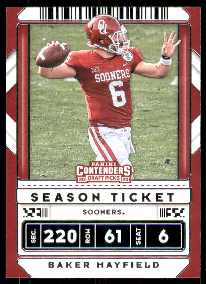 2020 Panini Contenders Draft Picks #8 Baker Mayfield