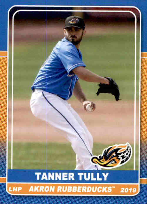 2019 Akron RubberDucks Grandstand 34 Tanner Tully NM