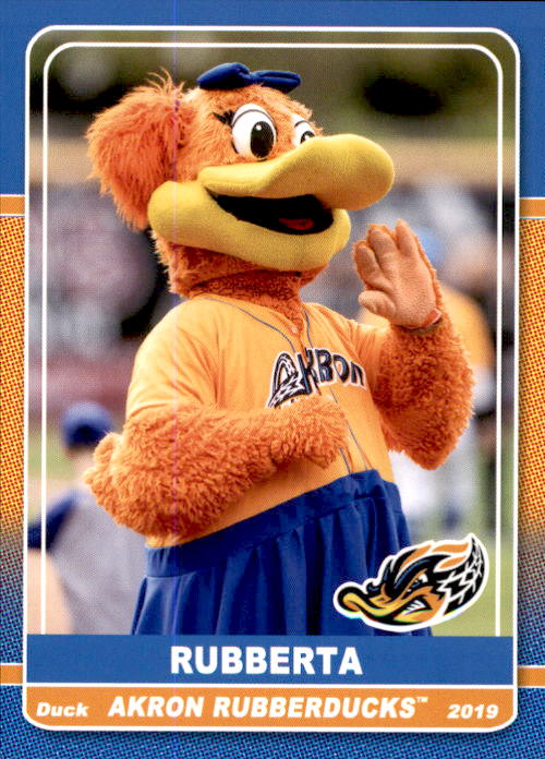 2019 Akron RubberDucks Grandstand 37 Ruberta MASCOT NM
